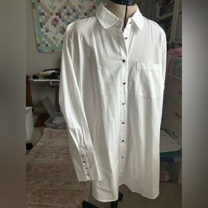 City Chic White Button Down Shirt